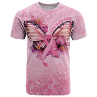 Faith Hope Love Butterfly Ribbon Personalised T Shirt