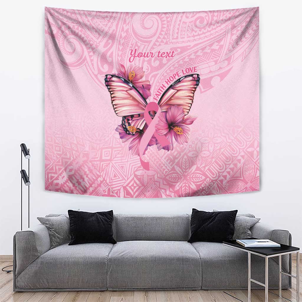 Faith Hope Love Butterfly Ribbon Personalised Tapestry