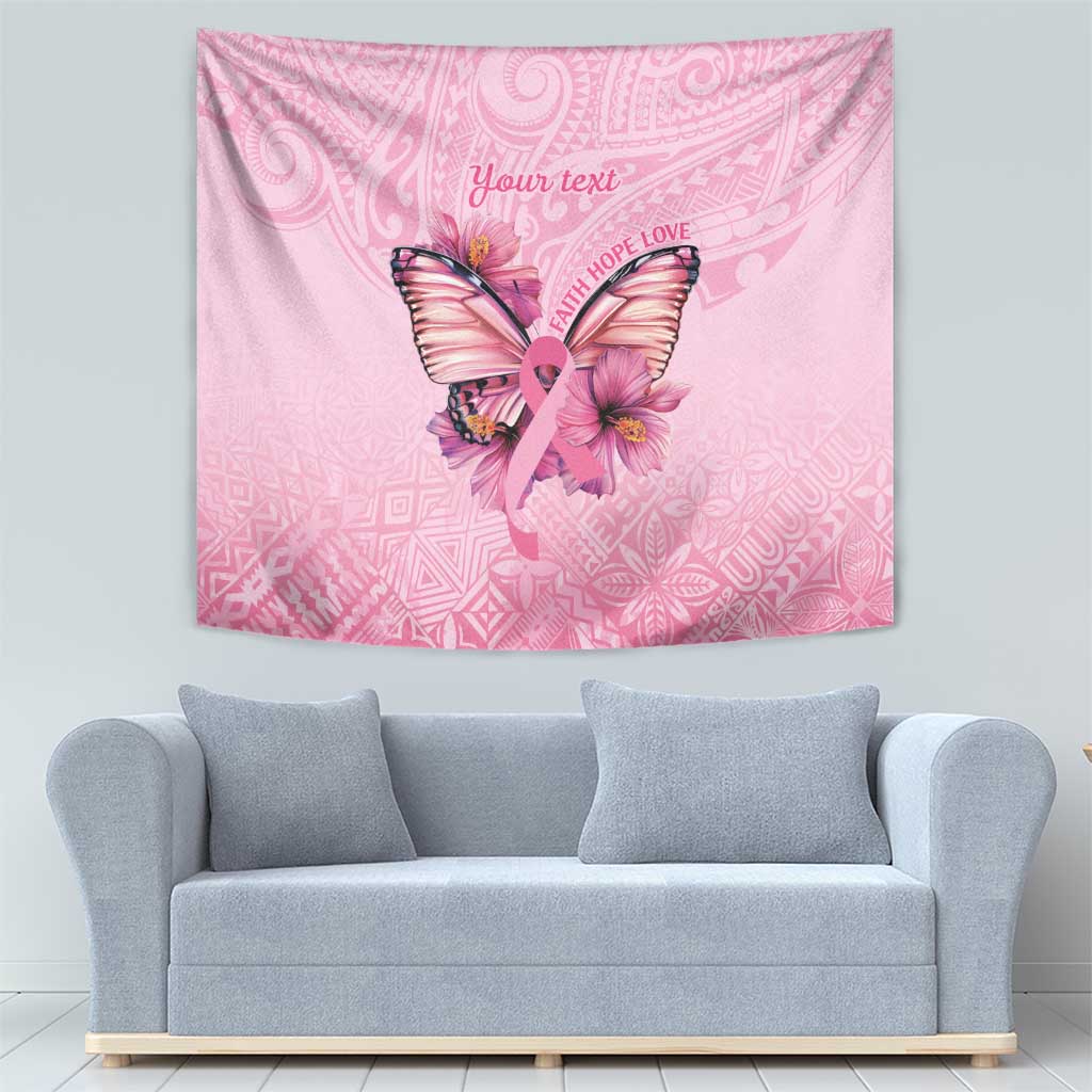 Faith Hope Love Butterfly Ribbon Personalised Tapestry