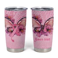 Faith Hope Love Butterfly Ribbon Personalised Tumbler Cup LT9 Pink - Polynesian Pride