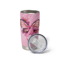Faith Hope Love Butterfly Ribbon Personalised Tumbler Cup LT9 - Polynesian Pride