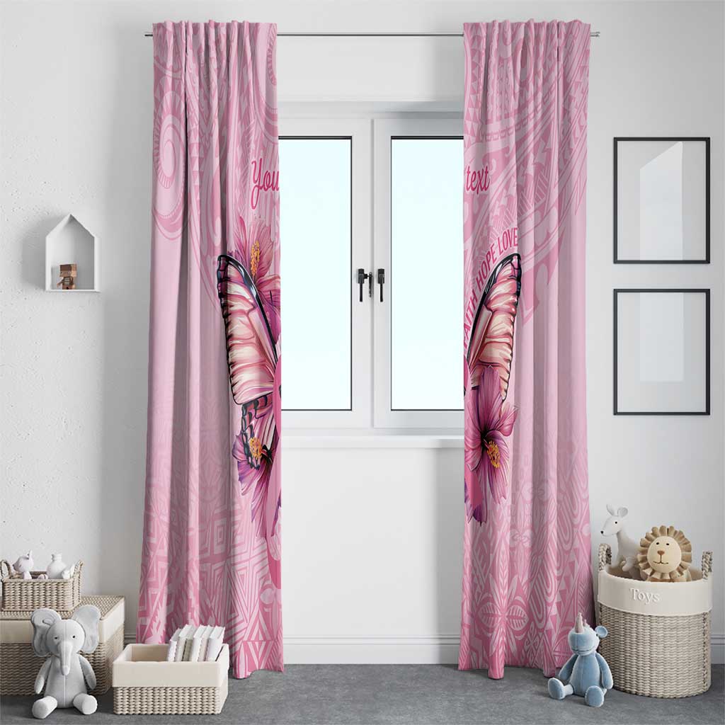 Faith Hope Love Butterfly Ribbon Personalised Window Curtain LT9 - Polynesian Pride