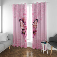 Faith Hope Love Butterfly Ribbon Personalised Window Curtain LT9 With Grommets Pink - Polynesian Pride