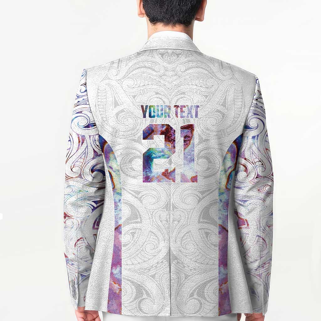 Custom New Zealand Aotearoa Blazer Pink Maori Paua Shell Indigenous - Polynesian Pride