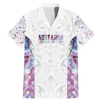 Custom New Zealand Aotearoa Family Matching Mermaid Dress and Hawaiian Shirt Pink Maori Paua Shell Indigenous - Polynesian Pride