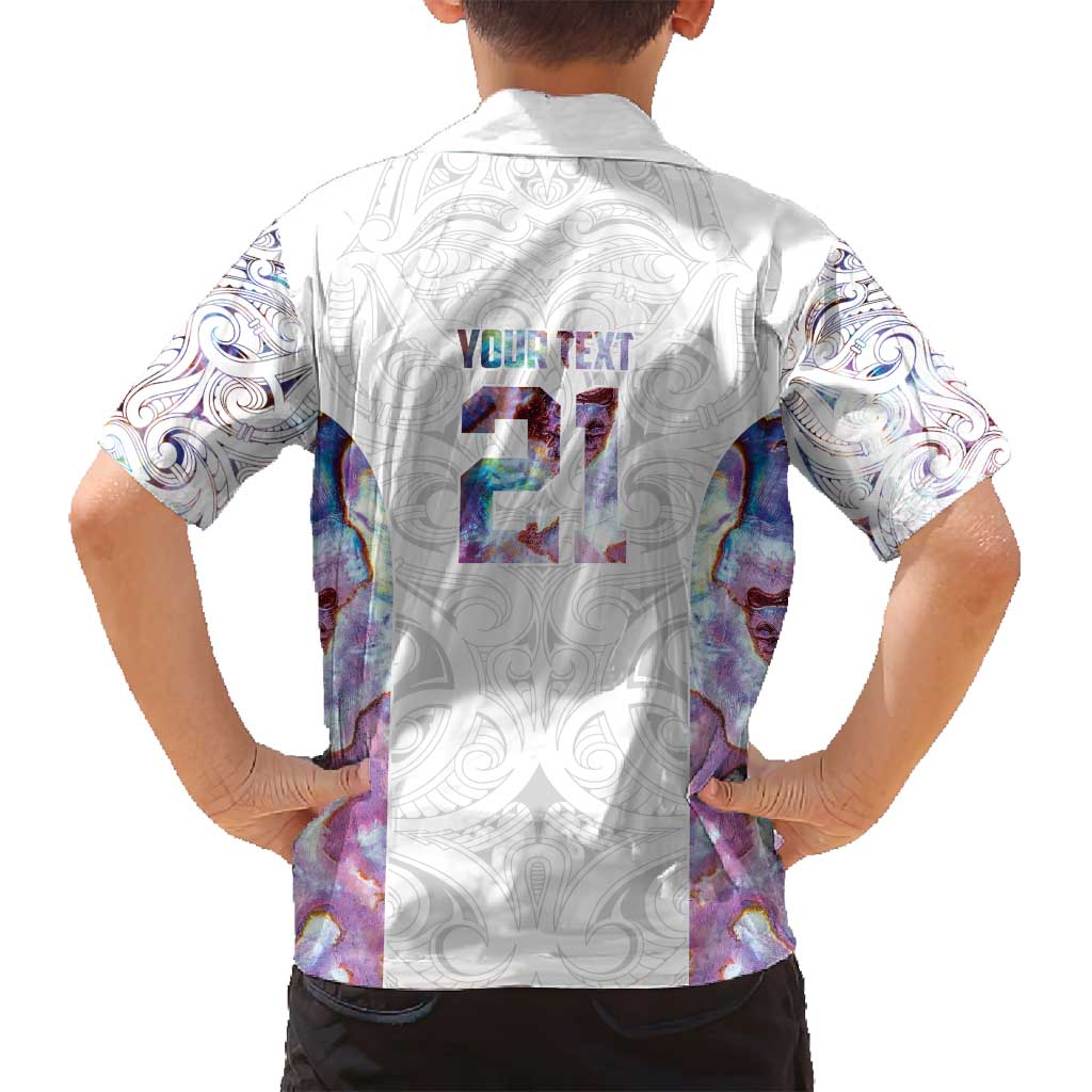 Custom New Zealand Aotearoa Family Matching Puletasi and Hawaiian Shirt Pink Maori Paua Shell Indigenous - Polynesian Pride