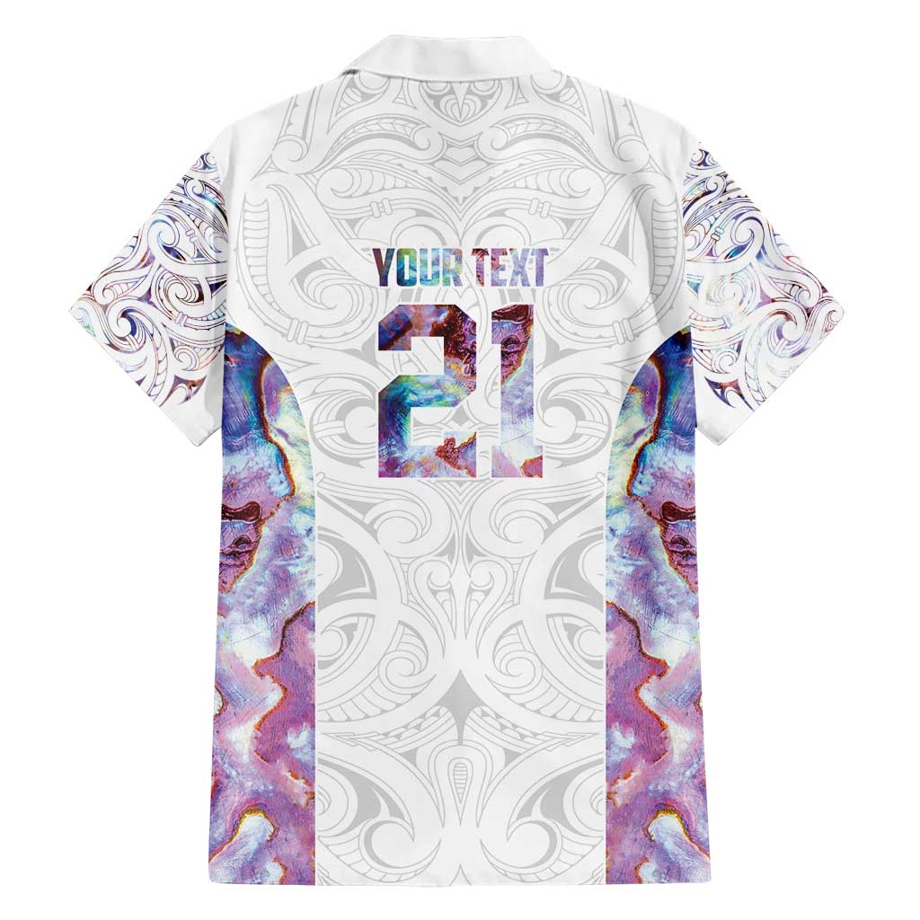 Custom New Zealand Aotearoa Hawaiian Shirt Pink Maori Paua Shell Indigenous - Polynesian Pride