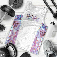 Custom New Zealand Aotearoa Men Tank Top Pink Maori Paua Shell Indigenous - Polynesian Pride