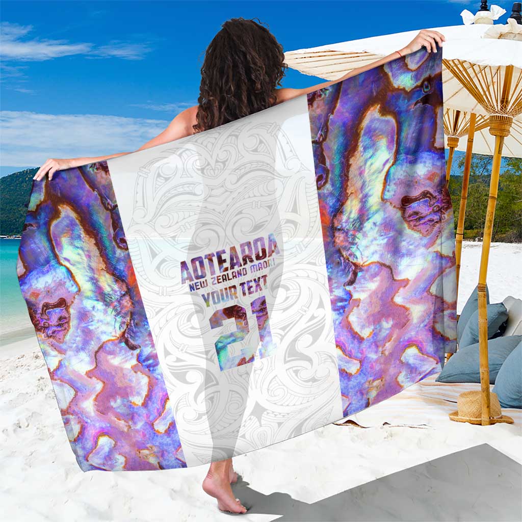 Custom New Zealand Aotearoa Sarong Pink Maori Paua Shell Indigenous - Polynesian Pride