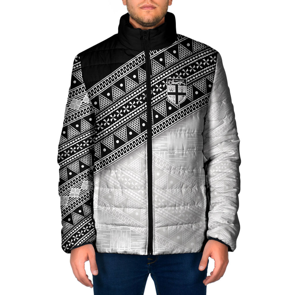 2026 Autumn Rugby Nations Fiji Custom Padded Jacket Fijian Tapa Tribal Lauhala Inspired