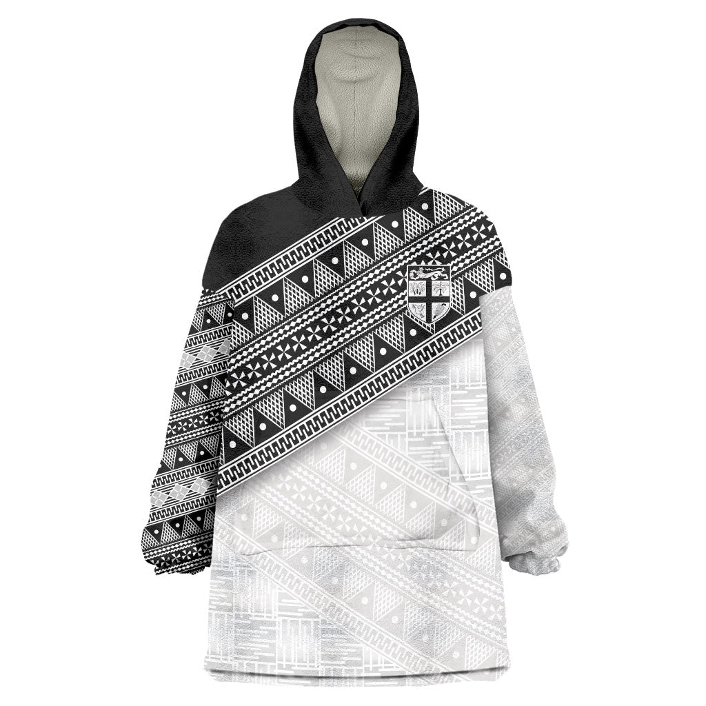 2026 Autumn Rugby Nations Fiji Custom Wearable Blanket Hoodie Fijian Tapa Tribal Lauhala Inspired