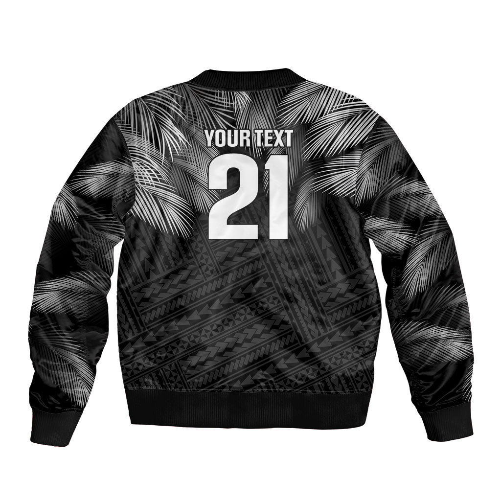 2026 Autumn Rugby Nations Fiji Custom Bomber Jacket Fijian Palm Leaf Tapa Tribal Inspired LT9 - Polynesian Pride