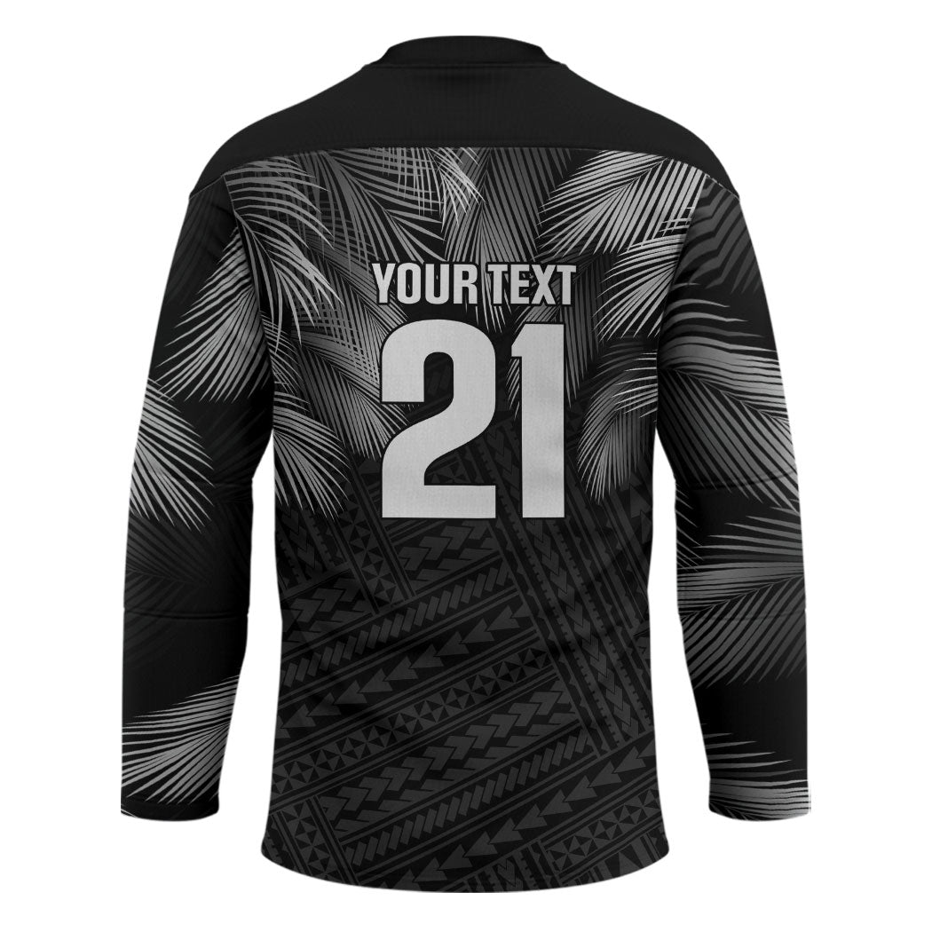 2026 Autumn Rugby Nations Fiji Custom Hockey Jersey Fijian Palm Leaf Tapa Tribal Inspired LT9 - Polynesian Pride