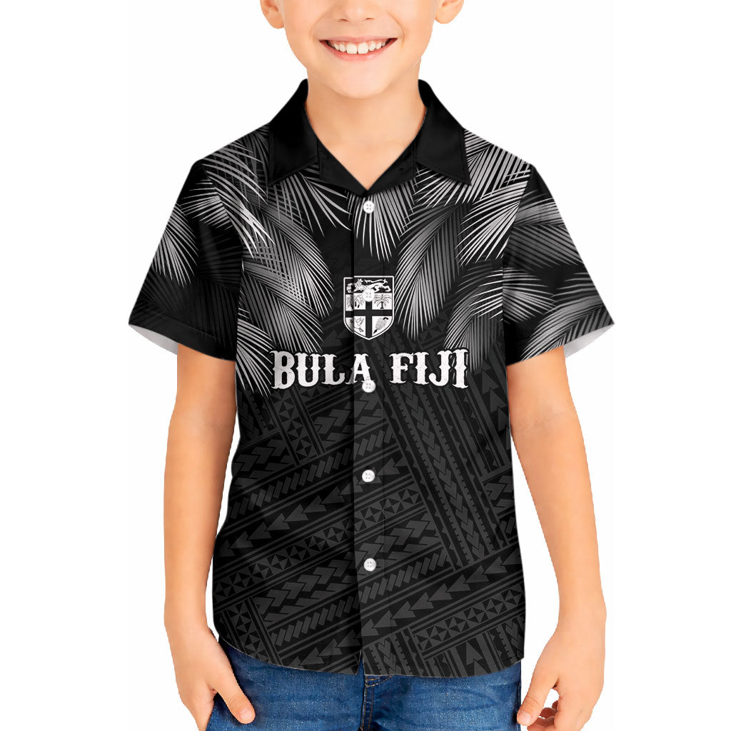 2026 Autumn Rugby Nations Fiji Custom Kid Hawaiian Shirt Fijian Palm Leaf Tapa Tribal Inspired