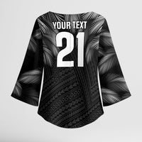 2026 Autumn Rugby Nations Fiji Custom Kimono Sleeve Blouse Fijian Palm Leaf Tapa Tribal Inspired LT9 - Polynesian Pride