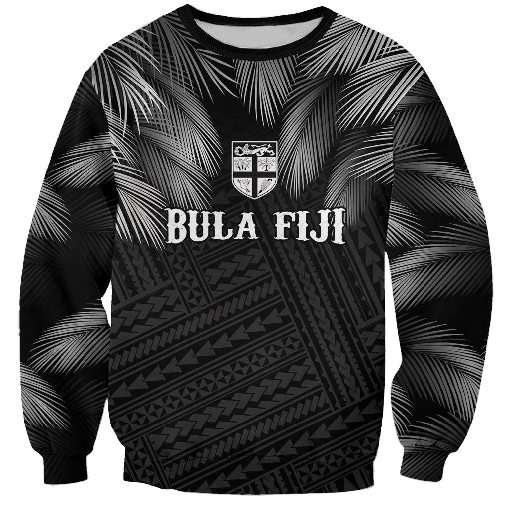 2026 Autumn Rugby Nations Fiji Custom Sweatshirt Fijian Palm Leaf Tapa Tribal Inspired