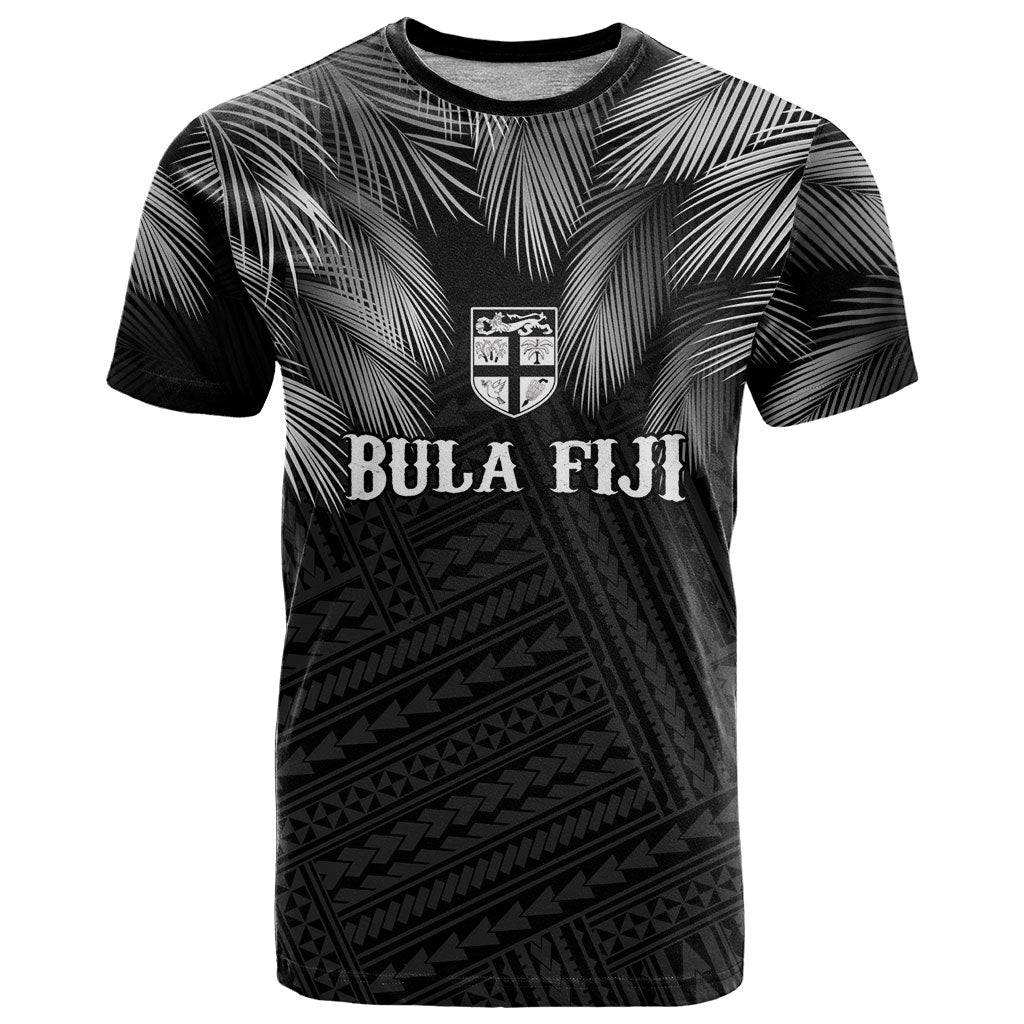 2026 Autumn Rugby Nations Fiji Custom T Shirt Fijian Palm Leaf Tapa Tribal Inspired