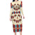 Papua Batik Motif Bird Of Paradise and Native Papuan Shield Family Matching Long Sleeve Bodycon Dress and Hawaiian Shirt LT9 Mom's Dress Beige - Polynesian Pride