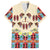 Papua Batik Motif Bird Of Paradise and Native Papuan Shield Family Matching Off Shoulder Short Dress and Hawaiian Shirt LT9 Dad's Shirt - Short Sleeve Beige - Polynesian Pride