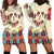 Papua Batik Motif Bird Of Paradise and Native Papuan Shield Hoodie Dress LT9 - Polynesian Pride