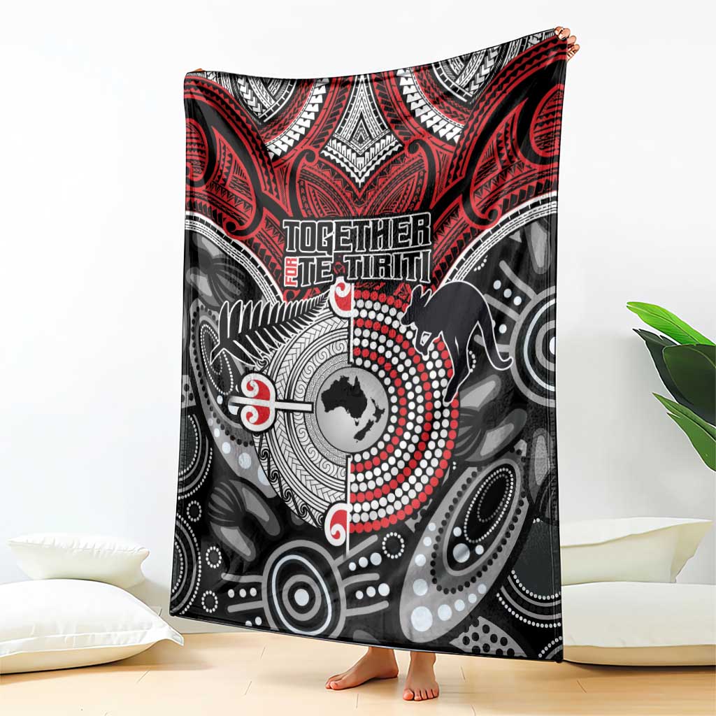 Aotearoa and Australia Blanket New Zealand Honour The Treaty Ake!Ake!Ake! LT9 - Polynesian Pride