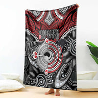 Aotearoa and Australia Blanket New Zealand Honour The Treaty Ake!Ake!Ake! LT9 - Polynesian Pride