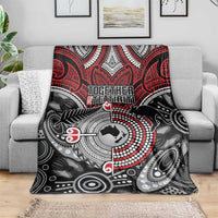 Aotearoa and Australia Blanket New Zealand Honour The Treaty Ake!Ake!Ake! LT9 - Polynesian Pride