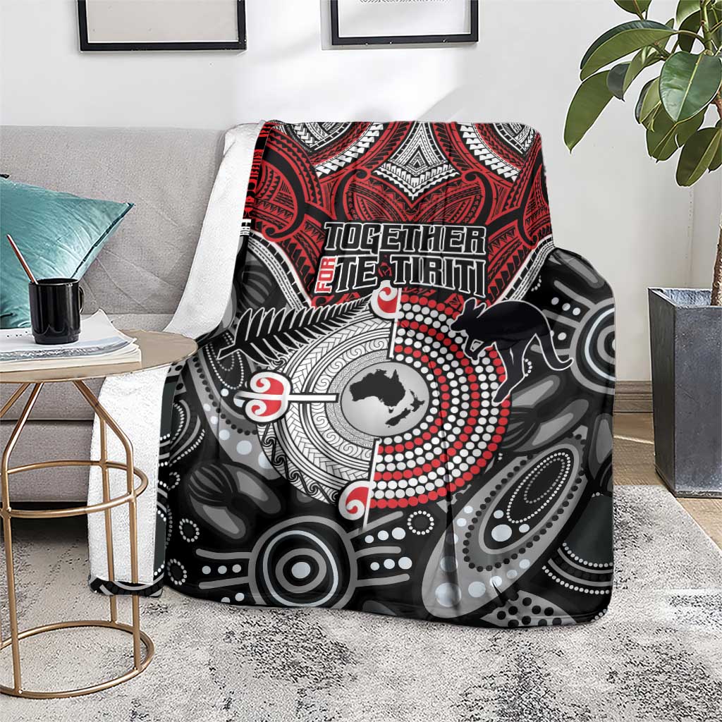 Aotearoa and Australia Blanket New Zealand Honour The Treaty Ake!Ake!Ake! LT9 - Polynesian Pride
