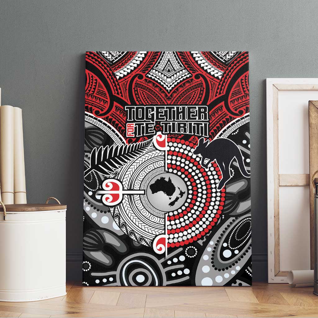 Aotearoa and Australia Canvas Wall Art New Zealand Honour The Treaty Ake!Ake!Ake! LT9 - Polynesian Pride