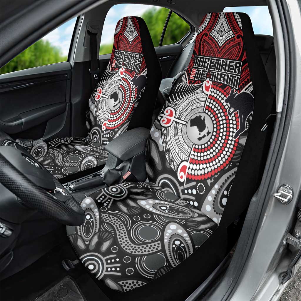 Aotearoa and Australia Car Seat Cover New Zealand Honour The Treaty Ake!Ake!Ake!