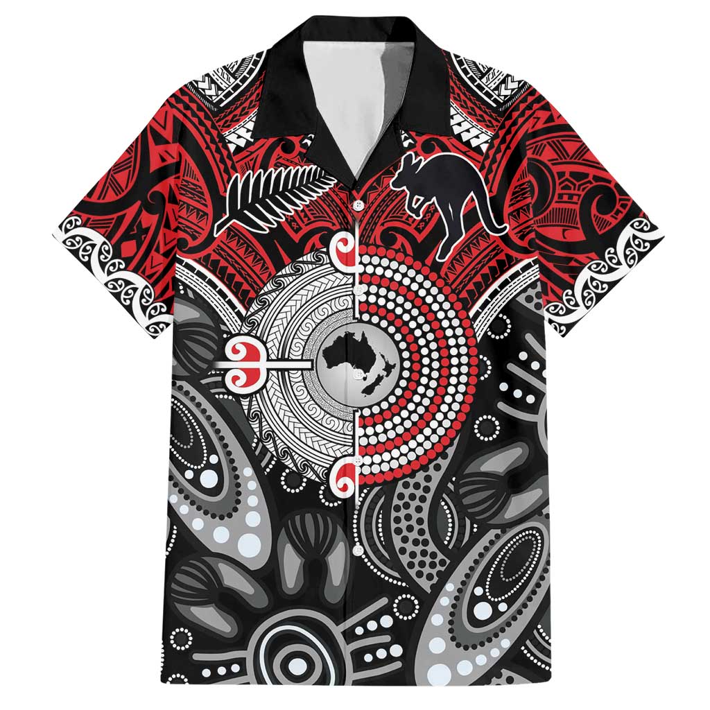 Aotearoa and Australia Hawaiian Shirt New Zealand Honour The Treaty Ake!Ake!Ake! LT9 Red - Polynesian Pride