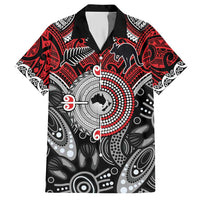 Aotearoa and Australia Hawaiian Shirt New Zealand Honour The Treaty Ake!Ake!Ake! LT9 Red - Polynesian Pride
