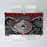 Aotearoa and Australia Tablecloth New Zealand Honour The Treaty Ake!Ake!Ake! LT9 Red - Polynesian Pride