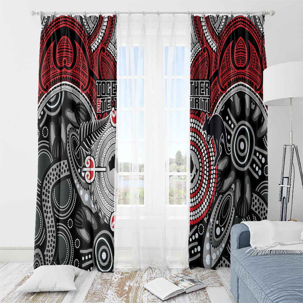 Aotearoa and Australia Window Curtain New Zealand Honour The Treaty Ake!Ake!Ake! LT9 - Polynesian Pride