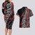 Koru Fern New Zealand Couples Matching Long Sleeve Bodycon Dress and Hawaiian Shirt Maori Tribal Pattern