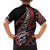 Koru Fern New Zealand Family Matching Off Shoulder Short Dress and Hawaiian Shirt Maori Tribal Pattern