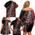 Koru Fern New Zealand Family Matching Off Shoulder Short Dress and Hawaiian Shirt Maori Tribal Pattern