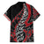 Koru Fern New Zealand Family Matching Off Shoulder Short Dress and Hawaiian Shirt Maori Tribal Pattern