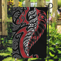Koru Fern New Zealand Garden Flag Maori Tribal Pattern LT9 Garden Flag Red - Polynesian Pride