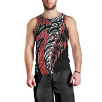Koru Fern New Zealand Men Tank Top Maori Tribal Pattern LT9 - Polynesian Pride