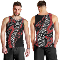 Koru Fern New Zealand Men Tank Top Maori Tribal Pattern LT9 - Polynesian Pride