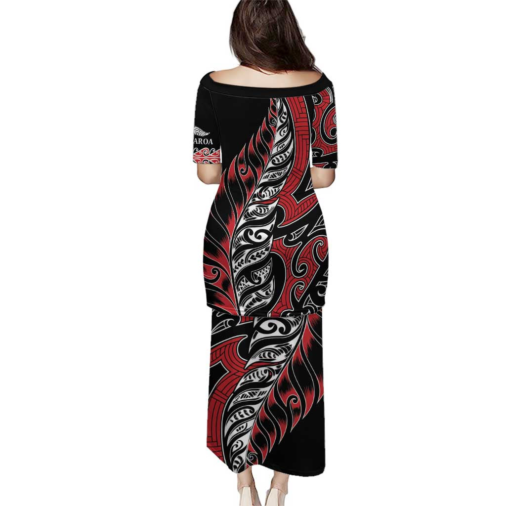 Koru Fern New Zealand Puletasi Maori Tribal Pattern LT9 - Polynesian Pride
