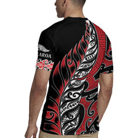 Koru Fern New Zealand Rugby Jersey Maori Tribal Pattern