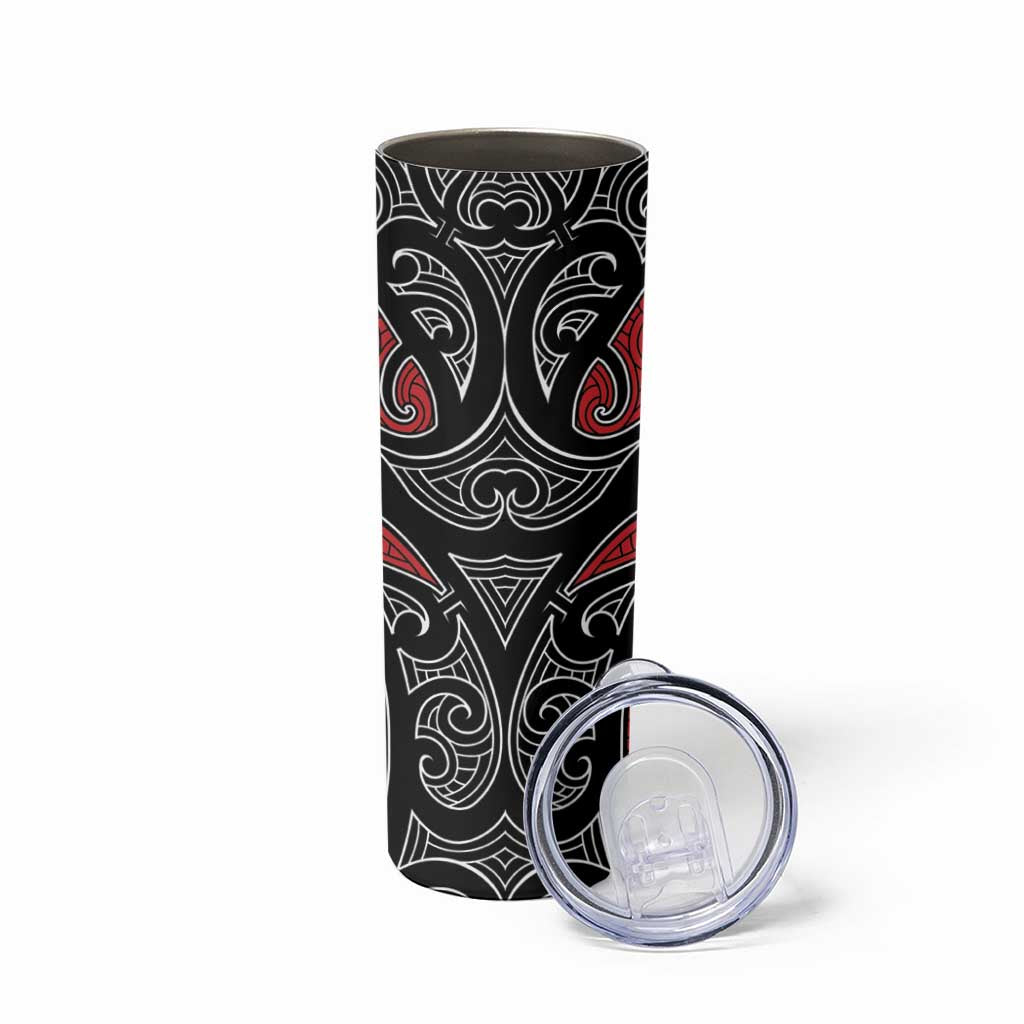 Koru Fern New Zealand Skinny Tumbler Maori Tribal Pattern