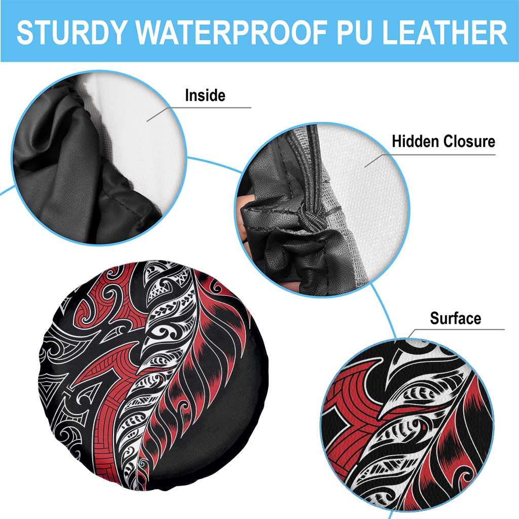 Koru Fern New Zealand Spare Tire Cover Maori Tribal Pattern LT9 - Polynesian Pride