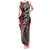 Koru Fern New Zealand Tank Maxi Dress Maori Tribal Pattern