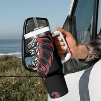 Koru Fern New Zealand Tumbler With Handle Maori Tribal Pattern LT9 - Polynesian Pride