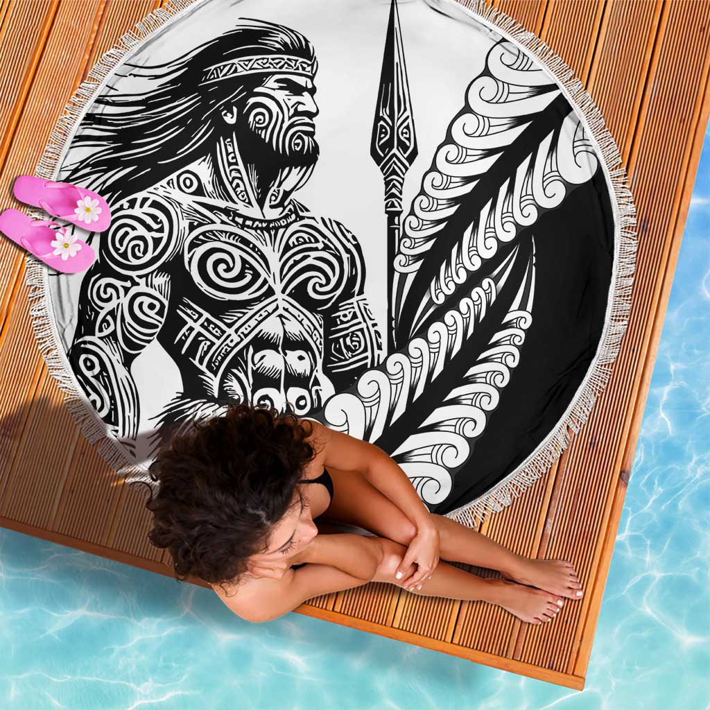 Koru Fern New Zealand Maori Tribal Warrior Beach Blanket - LT9 - Polynesian Pride
