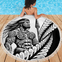 Koru Fern New Zealand Maori Tribal Warrior Beach Blanket - LT9 - Polynesian Pride