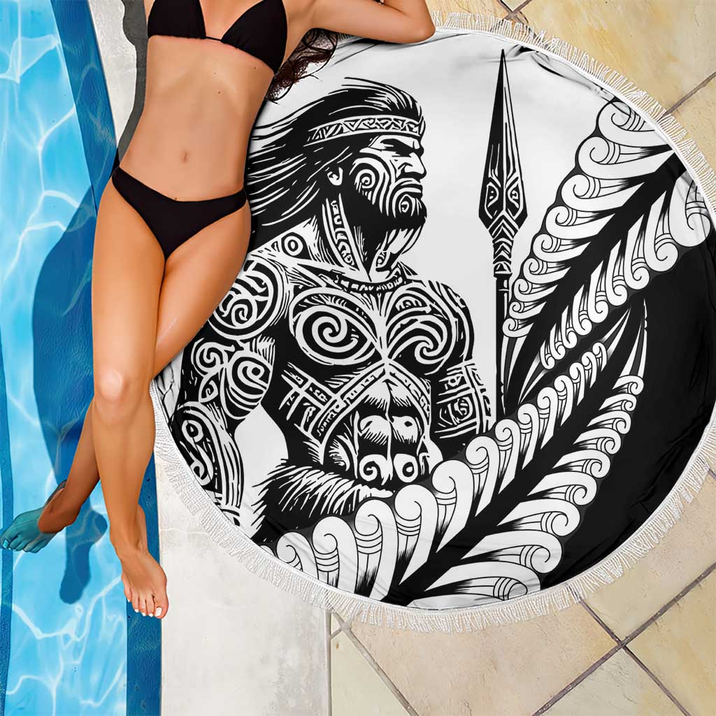 Koru Fern New Zealand Maori Tribal Warrior Beach Blanket - LT9 - Polynesian Pride